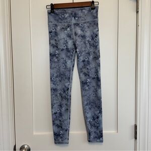 Athleta Girls Blue Tie Dye Leggings Large 12